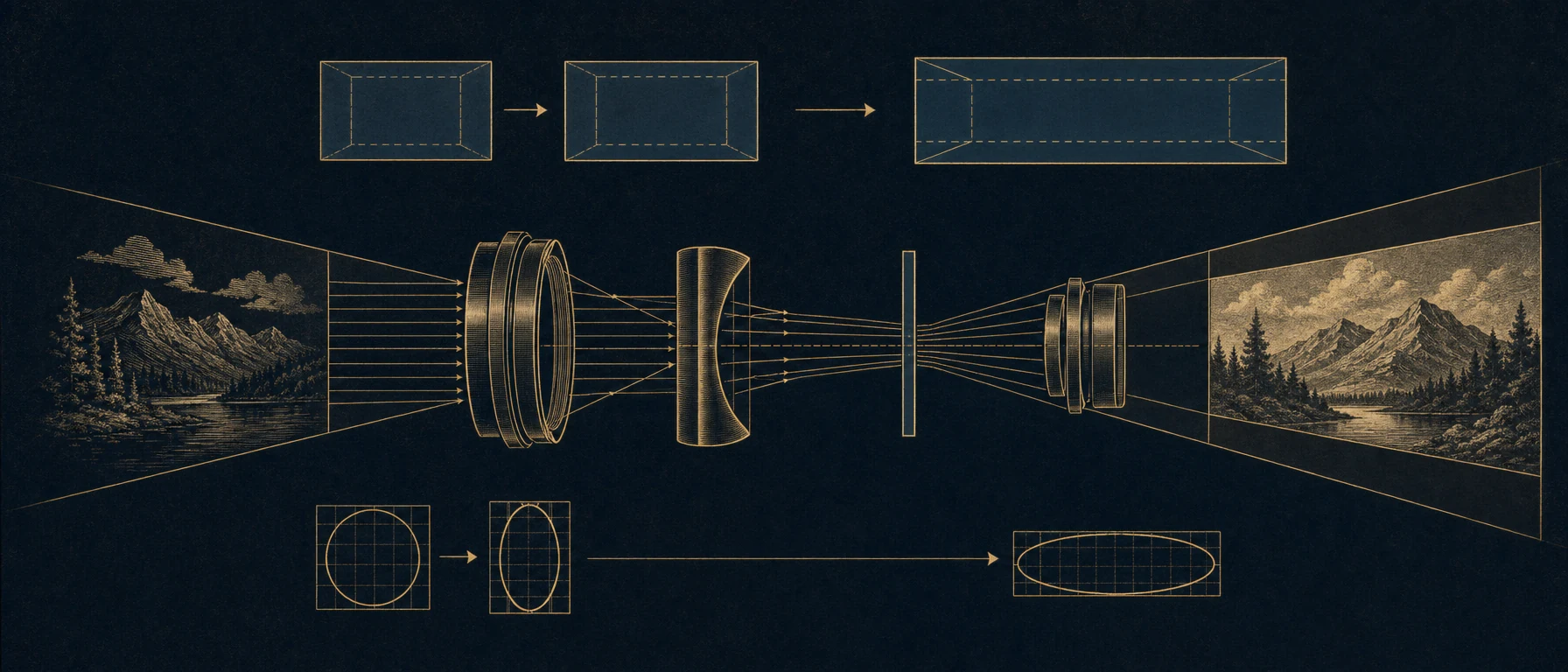 Anamorphotische Stauchung