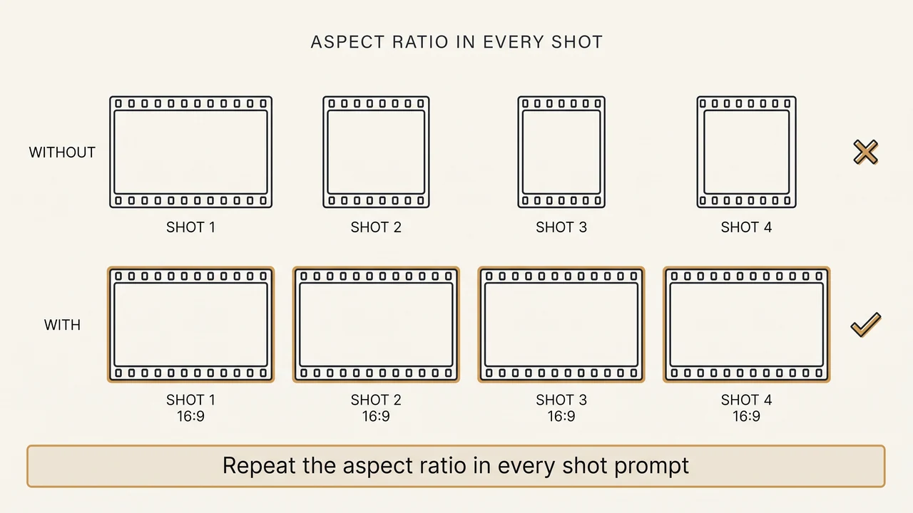 Aspect Ratio in jedem Shot